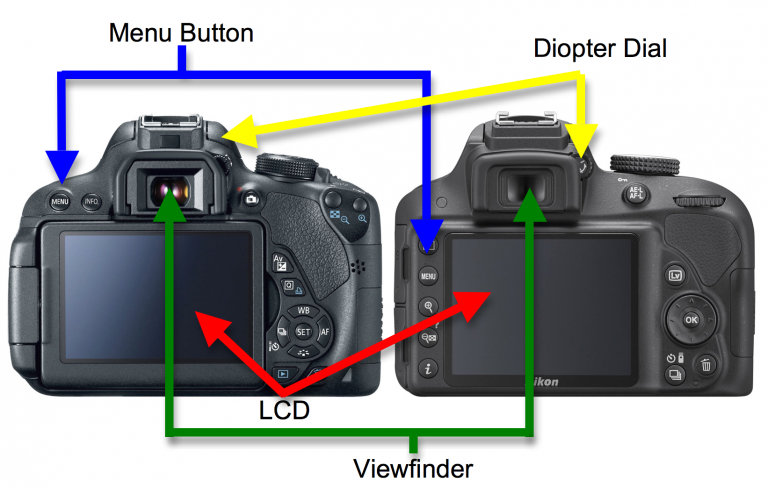 Common Button Placement on DSLR