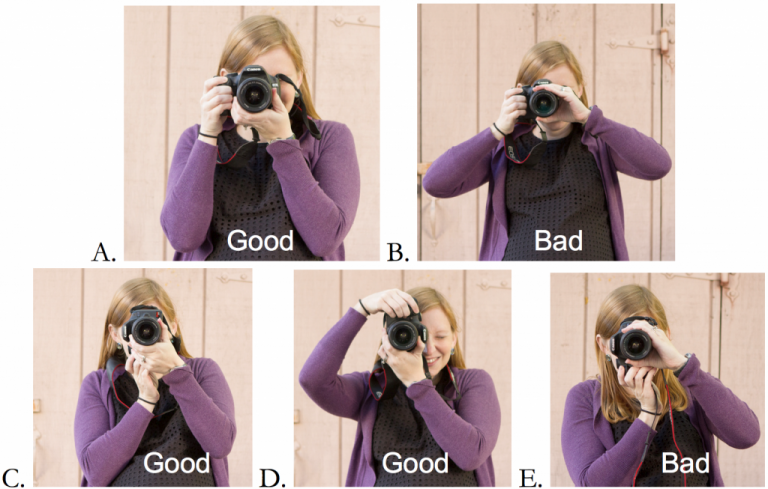 How to hold a dSLR correctly